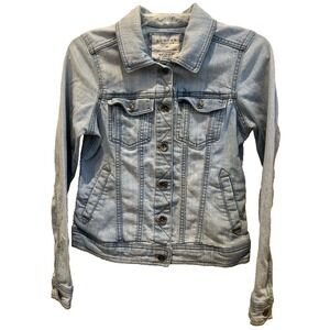 Sonoma Life + Style Jean jacket Light Women's Sz‎ XS Washed Cowgirl Denim Casual